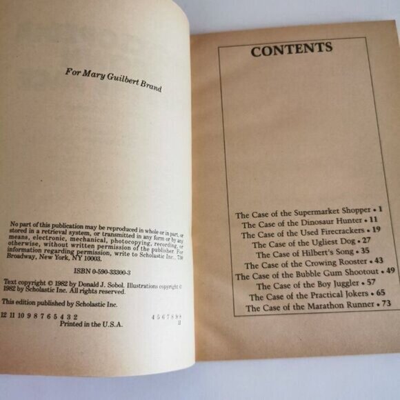 1982 Encyclopedia Brown Sets the Pace Paperback Novel, Mini Mysteries Vintage - Picture 5 of 8